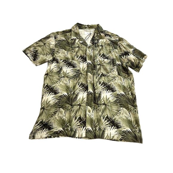Onia Vacation Shirt in Jungle Palm Green - Picture 3 of 6
